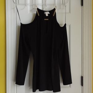 Black Michael Kors long sleeve blouse